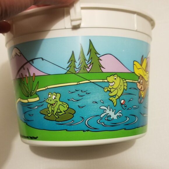 EUC 1995 Quick Draw McGraw & Baba Looey plastic bucket - Picture 3 of 9